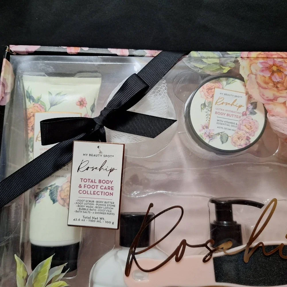 My Beauty Spot Rosehip 11pc Total Body & Foot‎ Care Collection Gift Set Xmas